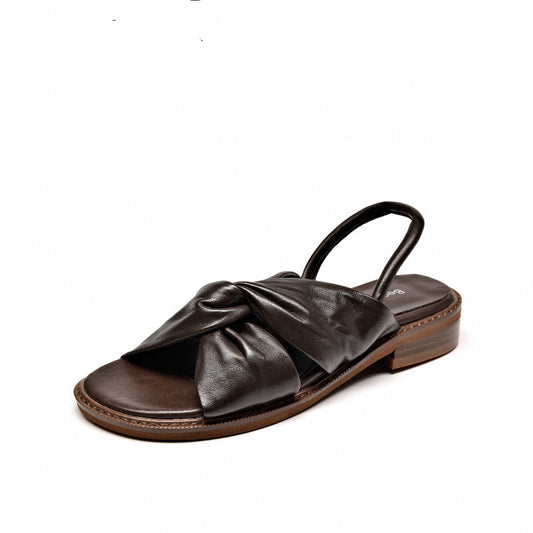 Flat Sandals Fairy Style Ins Tide All-match Thick Heel Women's Shoes