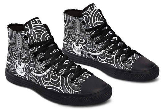 Printed Couple High-top Canvas Shoes