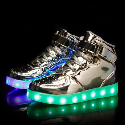 High-Top Charging Luminous Shoes for Children : Light Up Their World