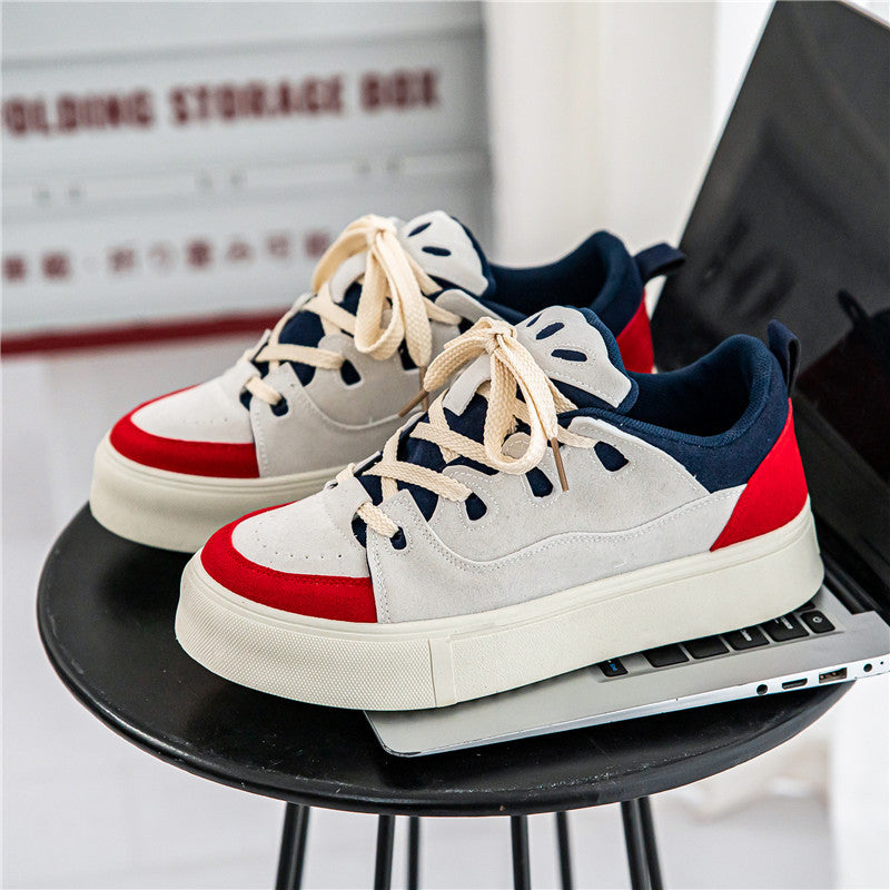Low-Top Men's Thick Bottom Skateboard Shoes