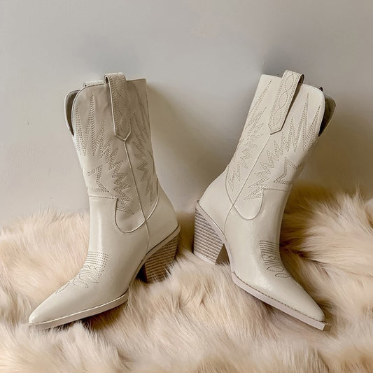 Premium Leather Cowboy Rider Boots - Durable, Stylish, and Comfortable Western Footwear