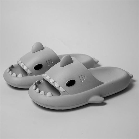 Funny Shark Cartoon Indoor Outdoor Slippers - Soft, Elastic, and Comfortable Footwear - EnigmaParis