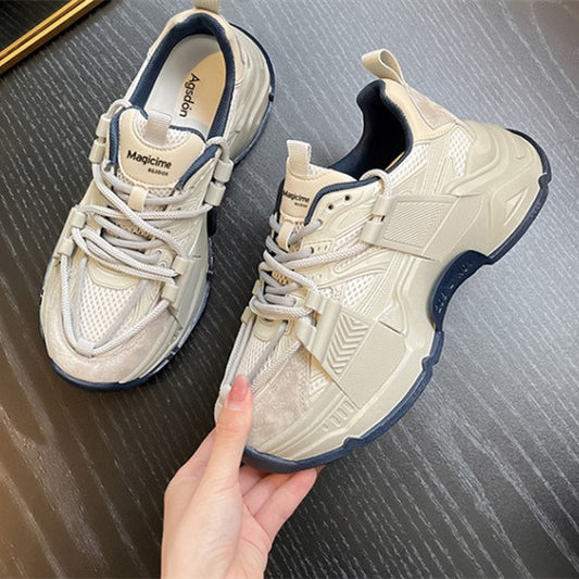 Women's Winter Cotton Sports Shoes - Stylish Leisure Thick Soled Footwear.