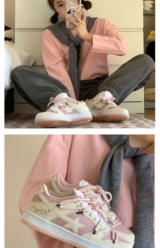 Women's Japanese Star Ins Tide Sneakers - Wild Spring and Autumn Soft Casual Sports Shoes - EnigmaParis