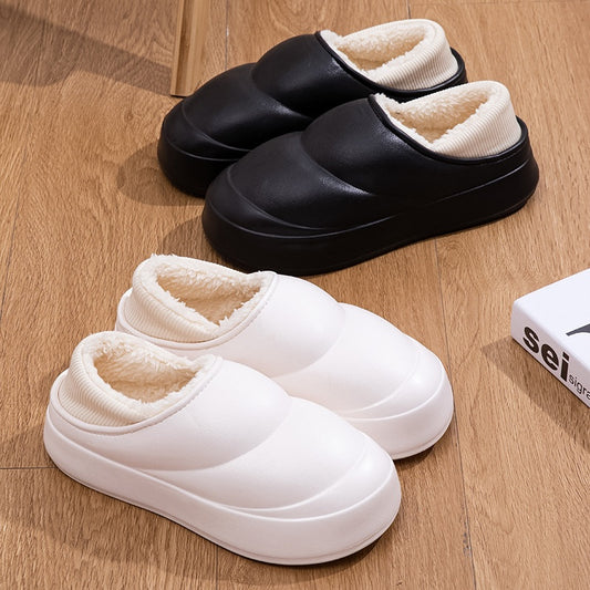 Non-Slip Bottom Covered Cotton Surface Slippers - Comfortable Leisure Footwear - EnigmaParis