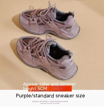 Women's Winter Cotton Sports Shoes - Stylish Leisure Thick Soled Footwear.