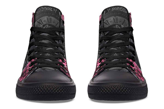 Printed Couple High-top Canvas Shoes