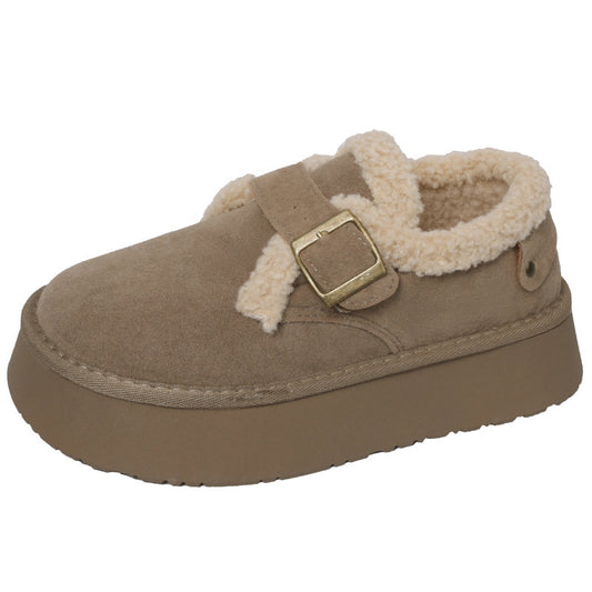 Women's Non-slip Warm Snow Boots - Stylish Raise The Bottom Footwear - EnigmaParis