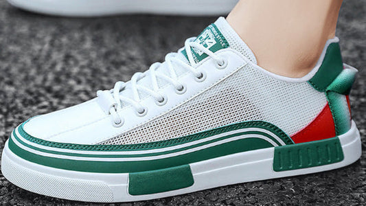 Men's Colorblock Breathable Net Cloth Casual Shoes