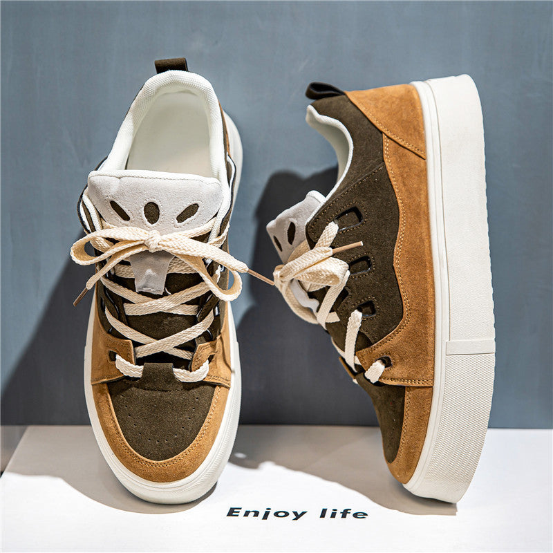 Low-Top Men's Thick Bottom Skateboard Shoes