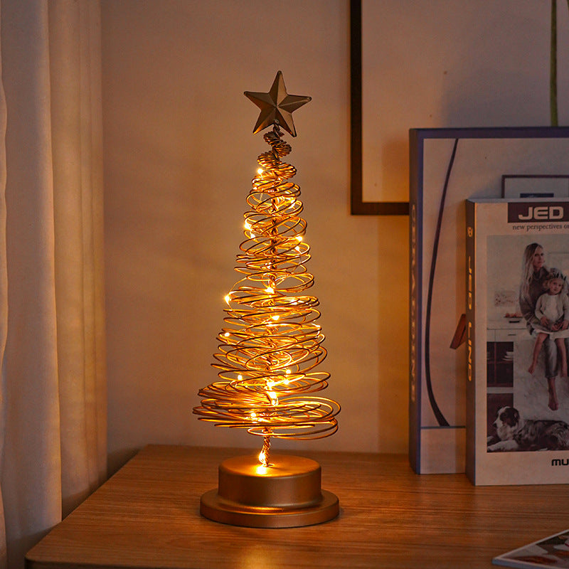 LED Christmas Tree Spiral Light Lamp