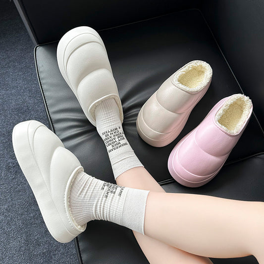 Anti-Slip Thick-Soled Cotton Slippers for Men and Women - Cozy Indoor Footwear - EnigmaParis