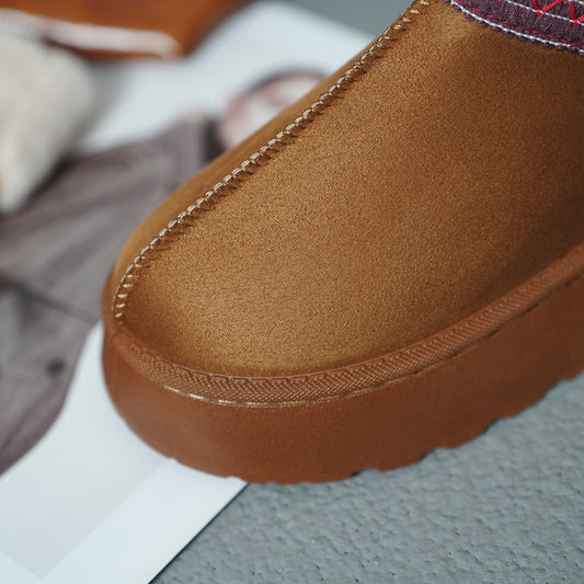 Short Martin Boots Thick Bottom Fleece-lined Snow Boots - EnigmaParis