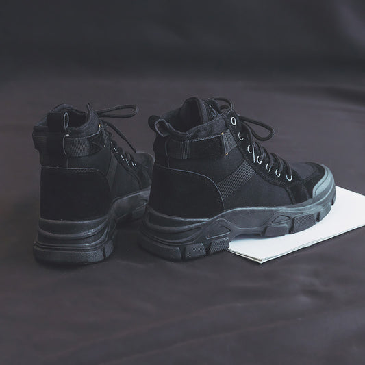 Popular Retro Workwear Platform Ankle Boots - EnigmaParis