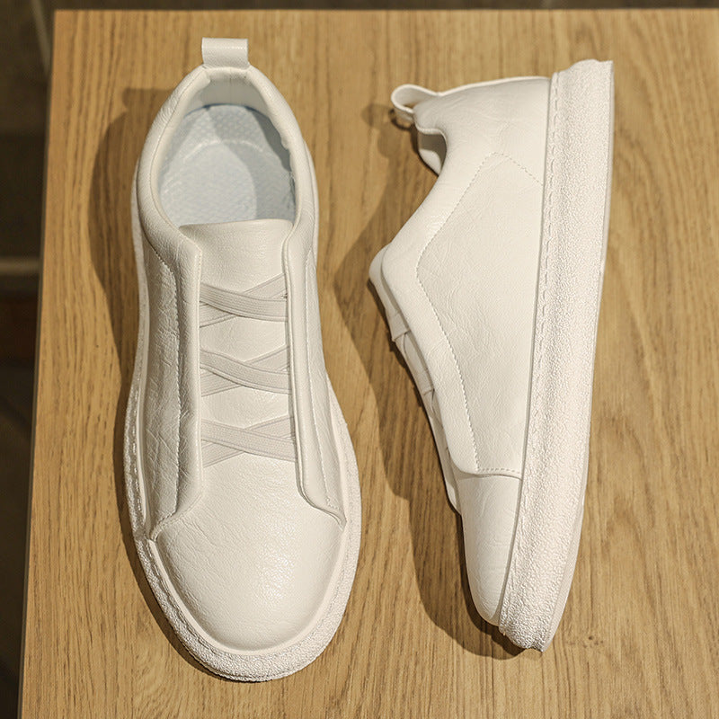 Ultra-Light Checked Cloth Board Shoes for Men's Stylish Suit Look