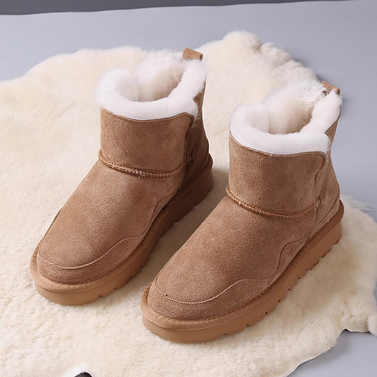 Women's Snow Boots Thick Bottom Fleece-lined - EnigmaParis
