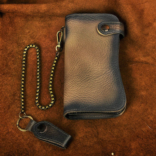 Genuine leather dragon wallet - tiger