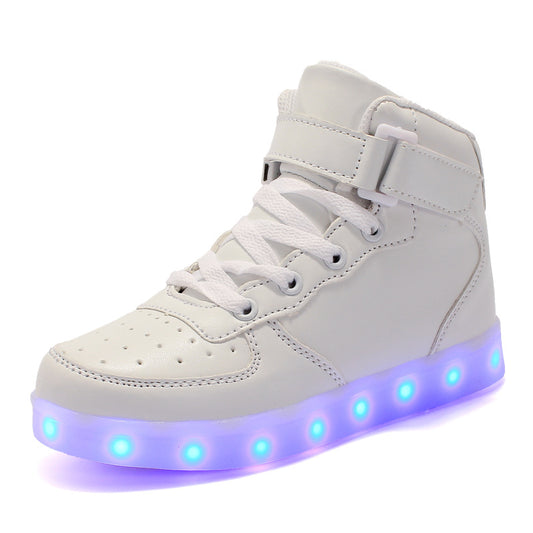 High-Top Charging Luminous Shoes for Children : Light Up Their World