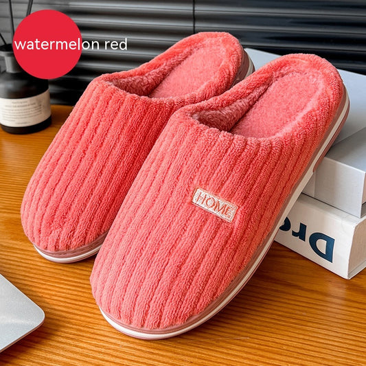 Simple Cotton Slippers Winter Antislip Home
