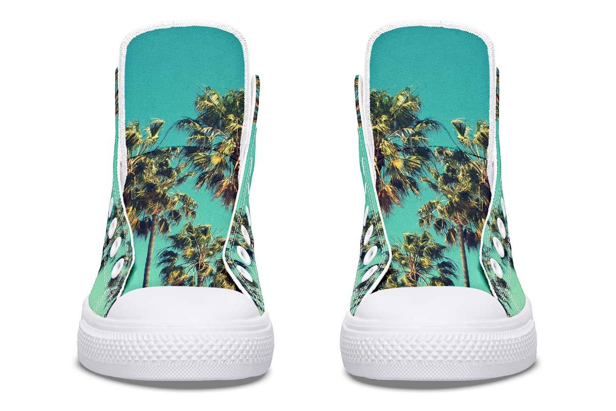 Printed Couple High-top Canvas Shoes
