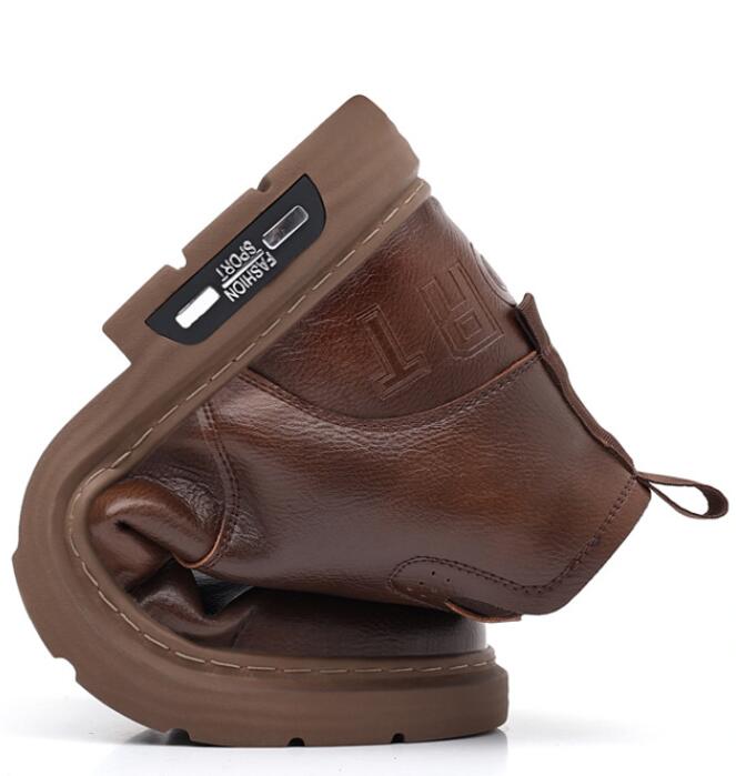 Men's Tooling Big Head Casual Martin Boots Warm - EnigmaParis
