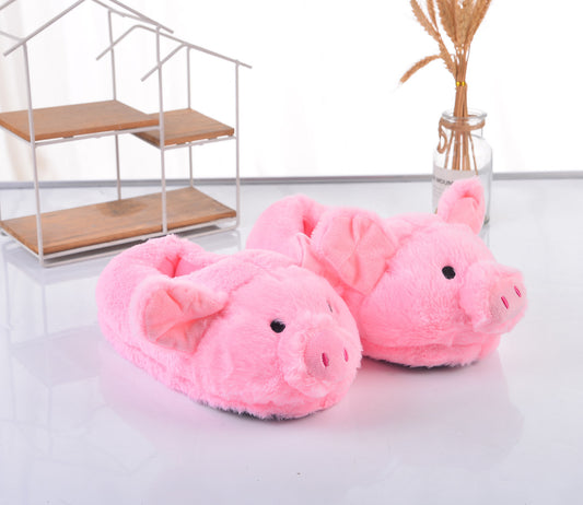 Cute Graffiti Pig Plush Slippers - Cozy and Fun Footwear for All Ages - EnigmaParis