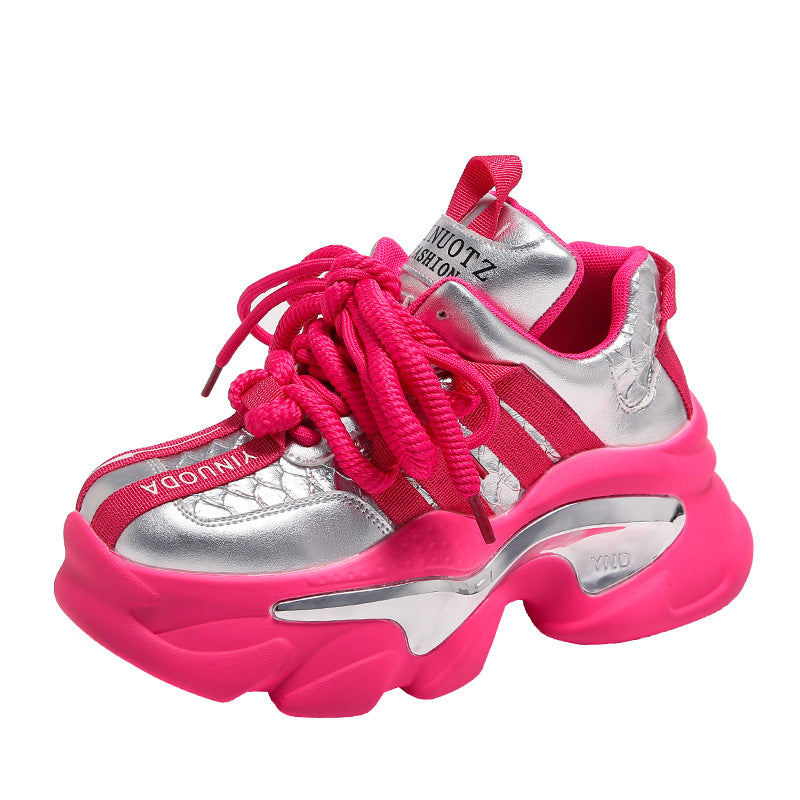 Women's All-Matching Platform Height-Increasing Casual Sneakers.