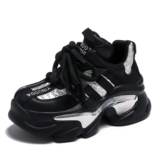 Women's All-Matching Platform Height-Increasing Casual Sneakers.