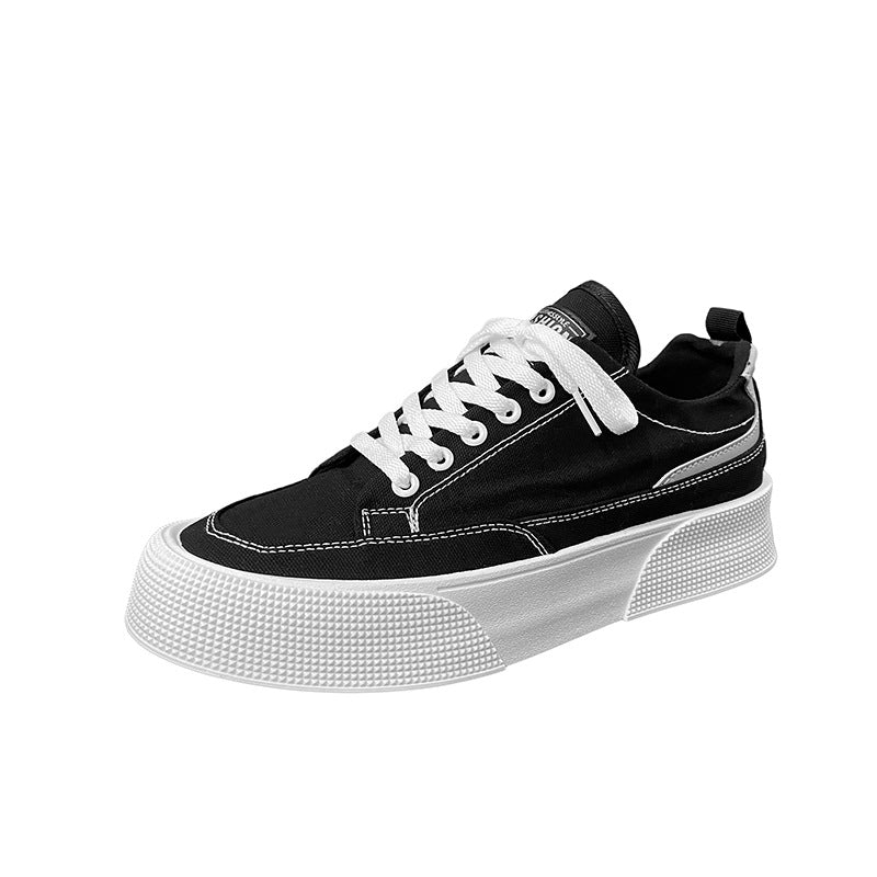 Canvas Breathable Low-Top Platform - Men's Casual Sneakers