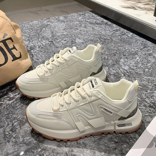 Women's Niche Retro Lightweight German Training Dad Shoes - Stylish and Comfortable Footwear.