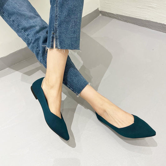 Women's Fashionable Casual Low-cut Flying Flat Shoes - EnigmaParis