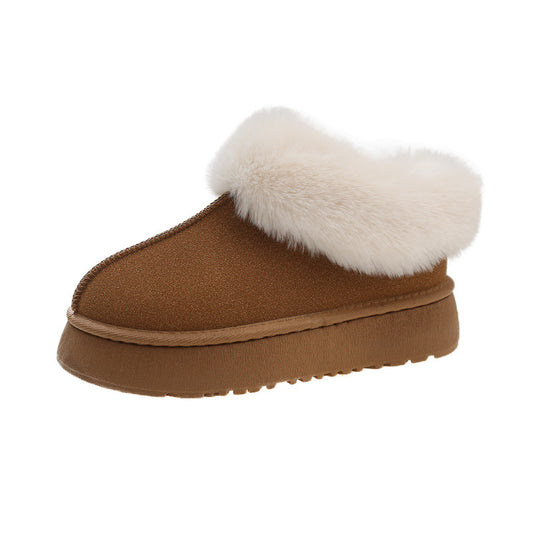 Women's Snow Boots Thick Bottom Short Thick - EnigmaParis