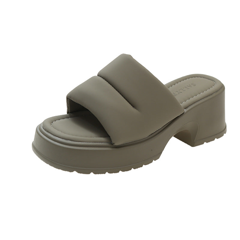 Stylish Outdoor High Heel Sandals: Open Toe, All-match Platform, Perfect for Summer - EnigmaParis