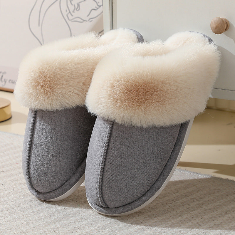 Women's Suede Winter Cotton Slippers - EnigmaParis