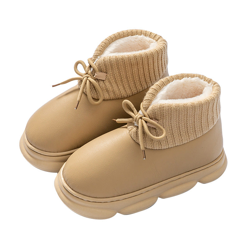 Velvet Insulated High-Top Cotton-Padded Shoes for Women - Autumn/Winter.