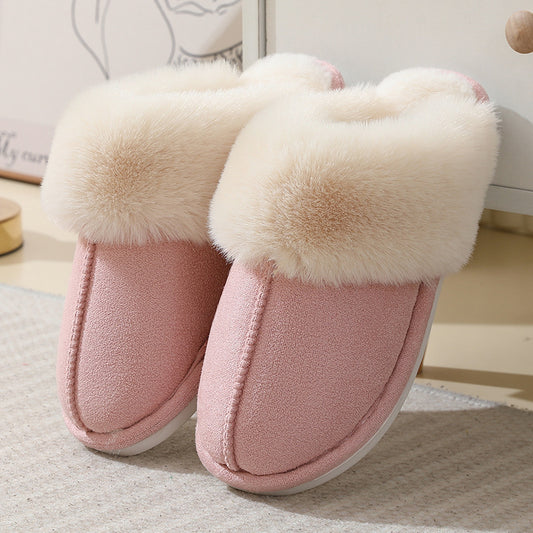 Women's Suede Winter Cotton Slippers - EnigmaParis