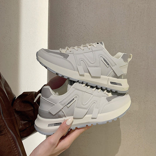 Women's Niche Retro Lightweight German Training Dad Shoes - Stylish and Comfortable Footwear.