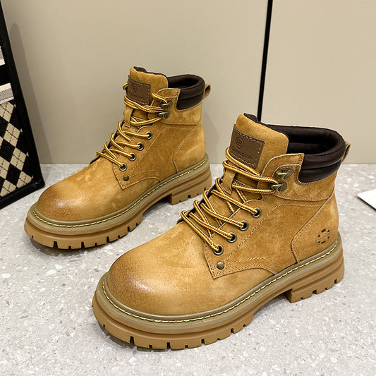 Retro Biker's Dr Martens Boots Female Hidden Heel Platform - EnigmaParis