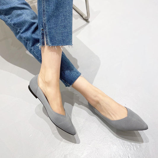 Women's Fashionable Casual Low-cut Flying Flat Shoes - EnigmaParis