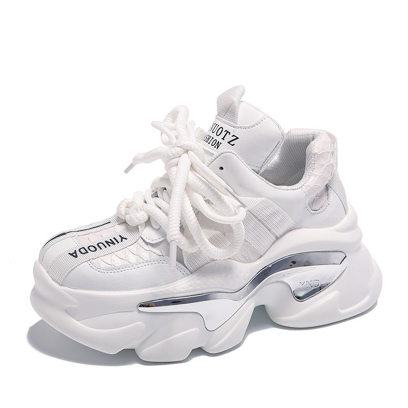 Women's All-Matching Platform Height-Increasing Casual Sneakers.