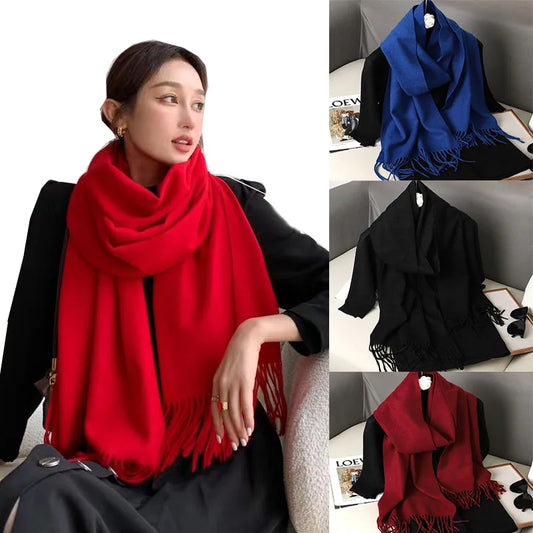 New Women's Cashmere Scarf | Winter Wool Pashmina Wrap | Elegant & Warm Design | EnigmaParis