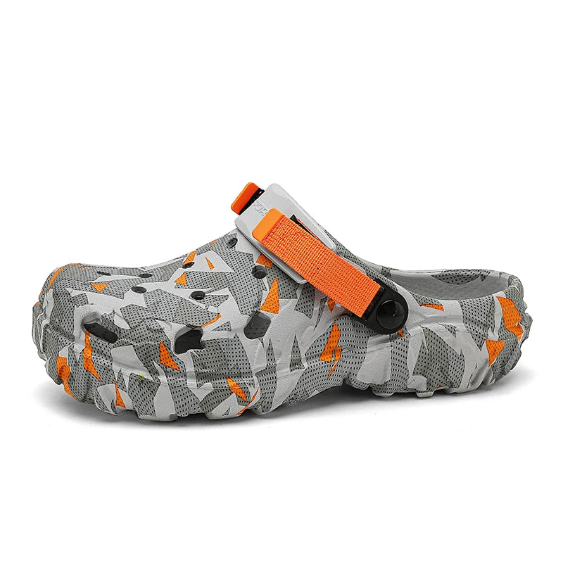 New Men's Clogs Slippers Sandal | Men Garden Shoes | Flat Camouflage Sandals | Male Sneakers Outdoor Flip Flops | Home Clogs