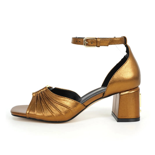 2025 Women's Summer Open toed Fashion Coarse Heel Sandals Italian Design GJ Luxury Brand Outdoor High Heel Non slip Sandals