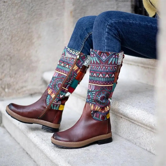 Vintage Mid-Calf Boots for Women | Timeless Elegance in Every Step | EnigmaParis