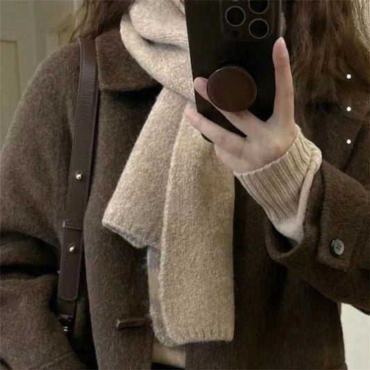 Cashmere Wool Blend Scarf | Fashionable & Breathable Women's Muffler | EnigmaParis