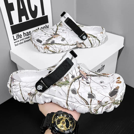 Flat Sandals Men Shoes 2025 | Slippers Men Garden Platform Sandals | Man Summer Sandals | Male Sneakers Outdoor Flip Flops Home Clogs