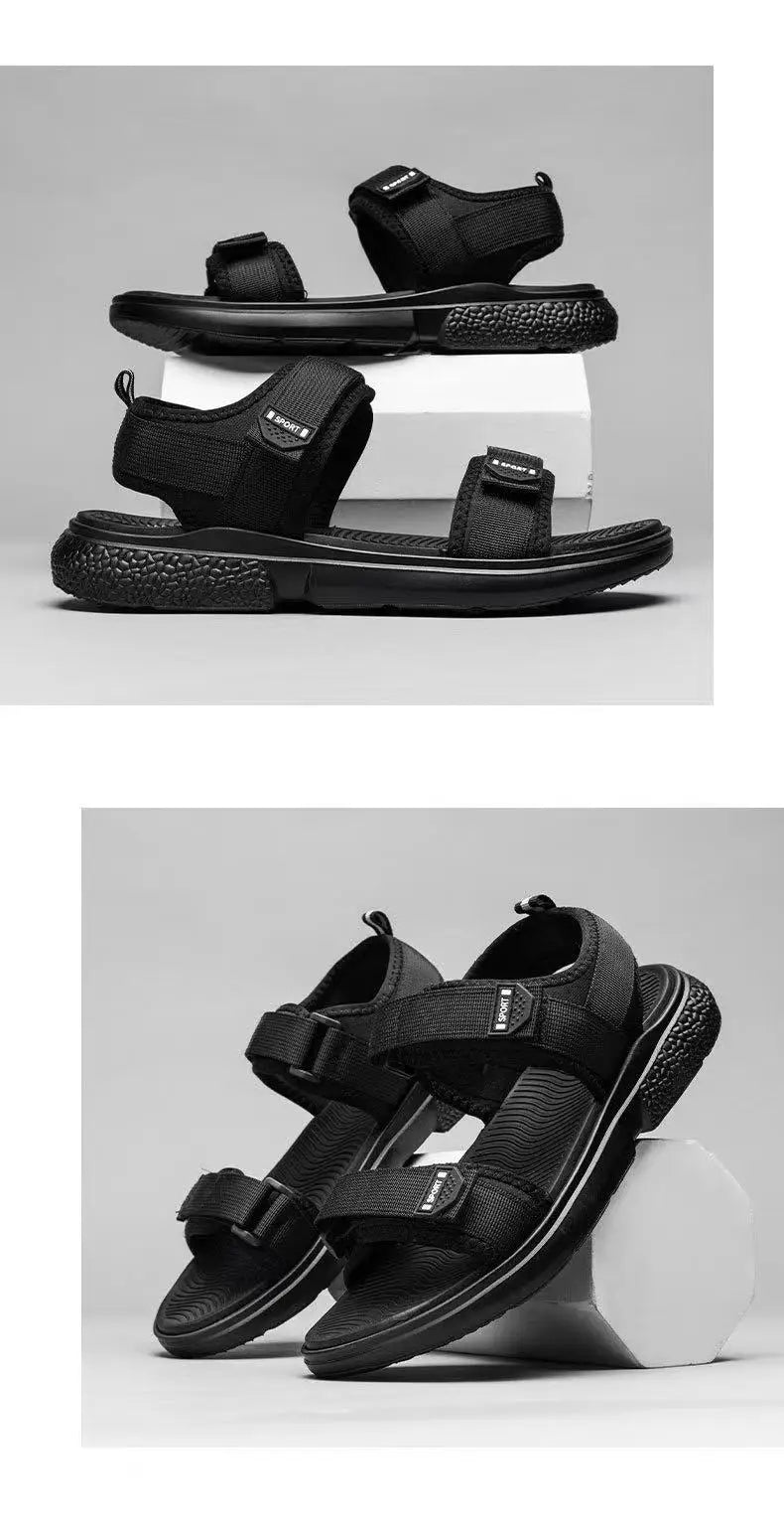 A Pair of Non-Slip Men's Sandals for Summer New Wear-Resistant Breathable Simple White-Soled Men's Business Beach Shoes