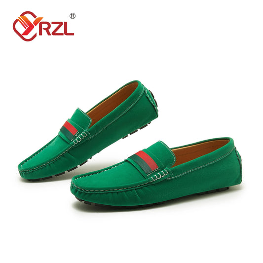 Men Suede Loafers | Comfortable Slip on Moccasins