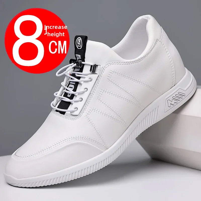 Invisible Height Increasing Leather Shoes