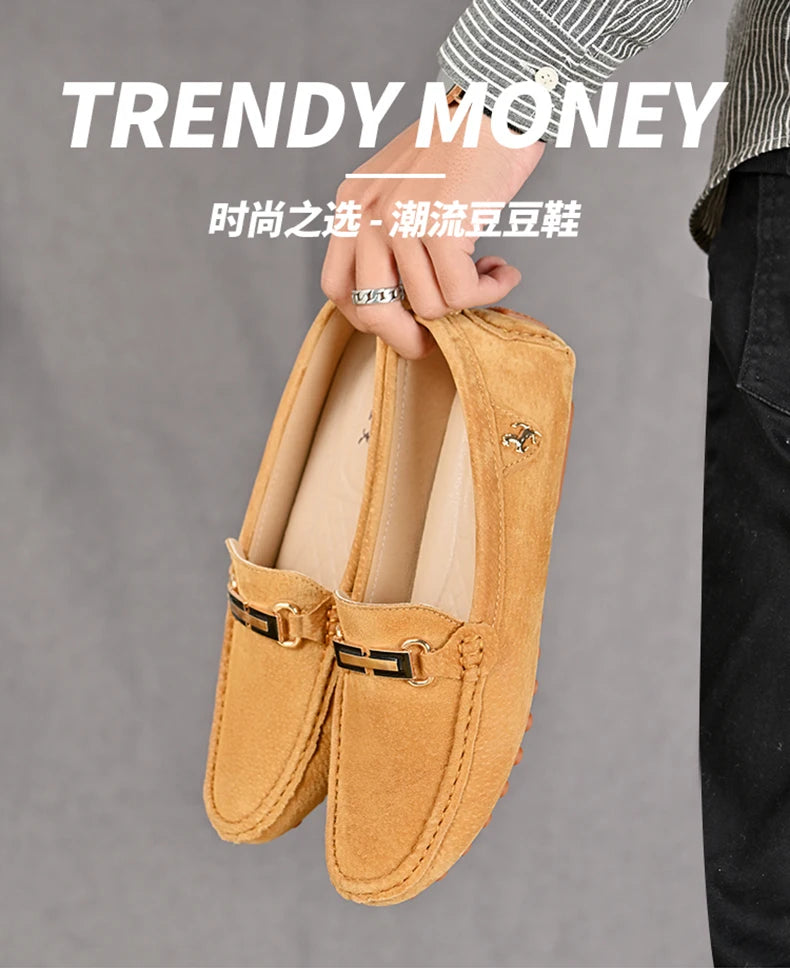 Suede Loafers Men Moccasins Shoes | Men Suede Leather Loafers Shoes